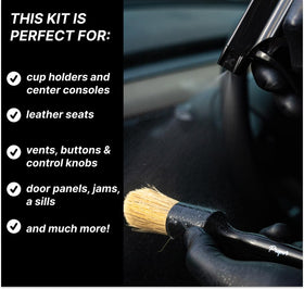 PROPER DETAILING CO. seat cleaning action removing grime to refresh upholstery