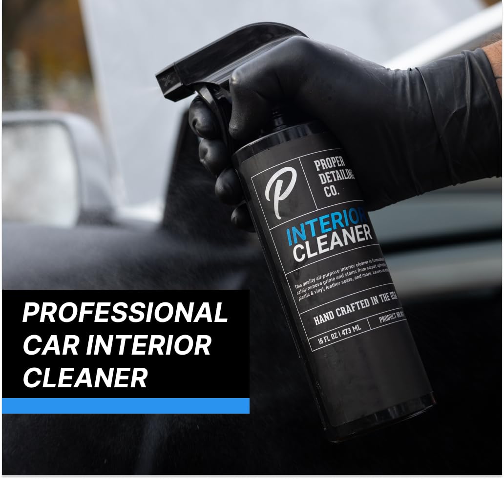 PROPER DETAILING CO. vent brush in use clearing dust for improved airflow