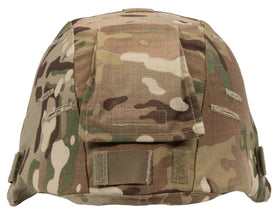 Propper helmet cover front view showing OCP pattern and snug fit benefit