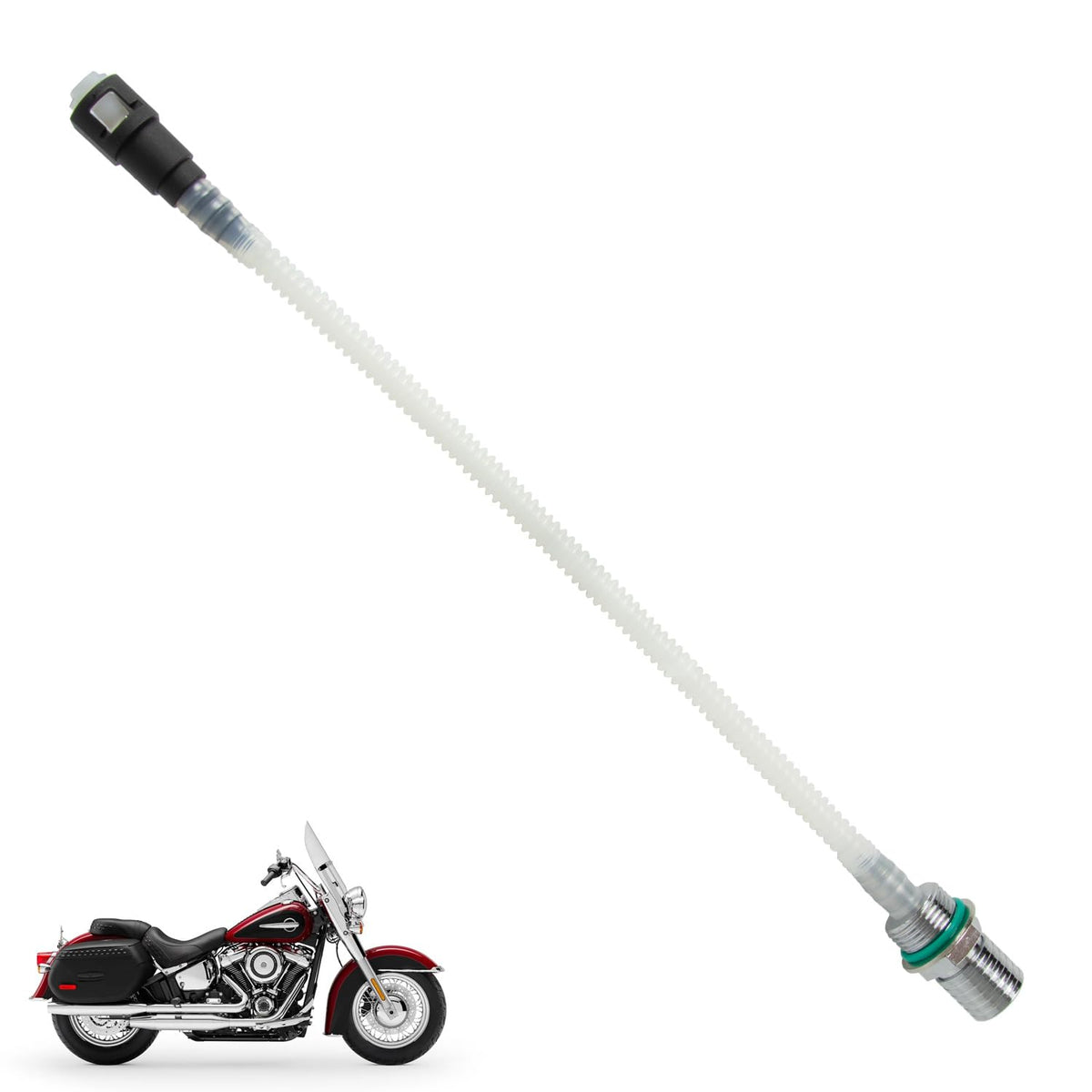 Prosentuo front view of fuel pump check valve hose showing fit and finish benefit
