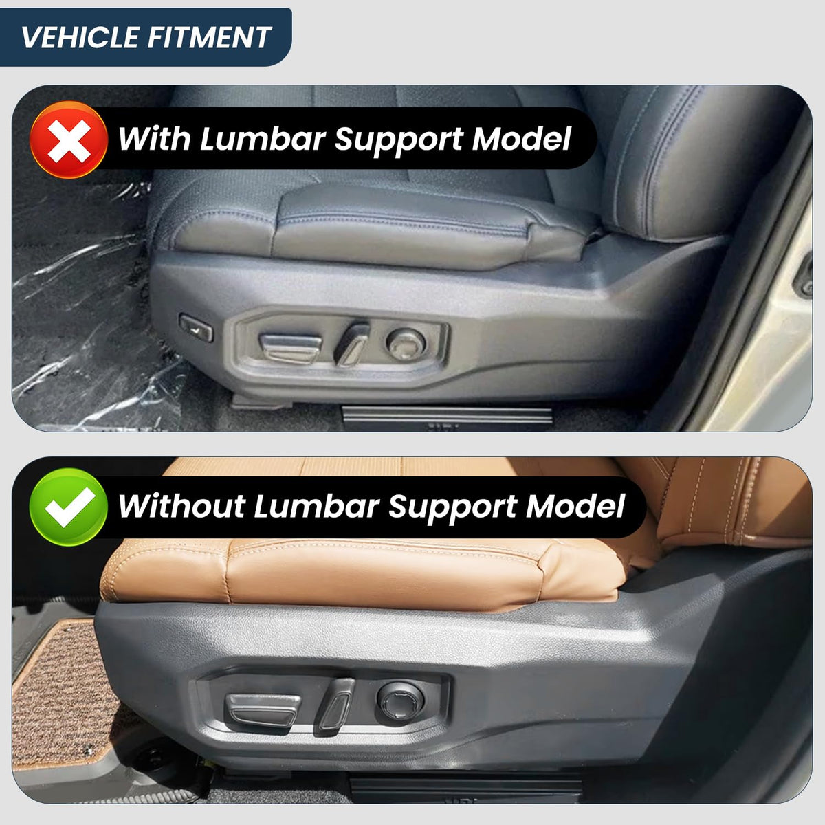 Prosentuo seat panel beside common tools to show scale and easy installation
