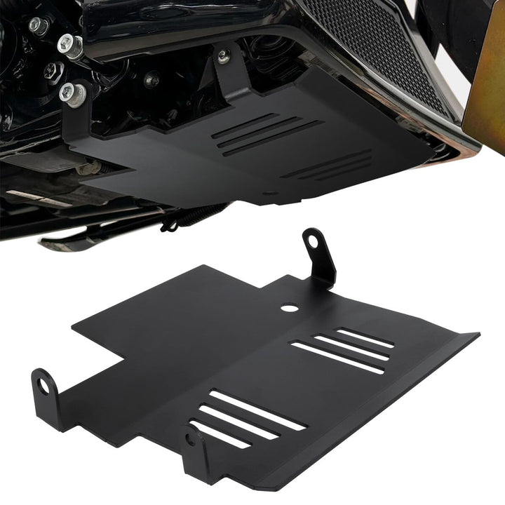 Prosentuo skid plate front view showing full lower engine protection benefit