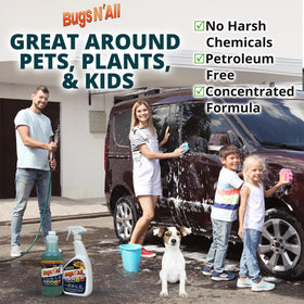 PROSOL WORKS before and after on car bumper removing tar and bugs