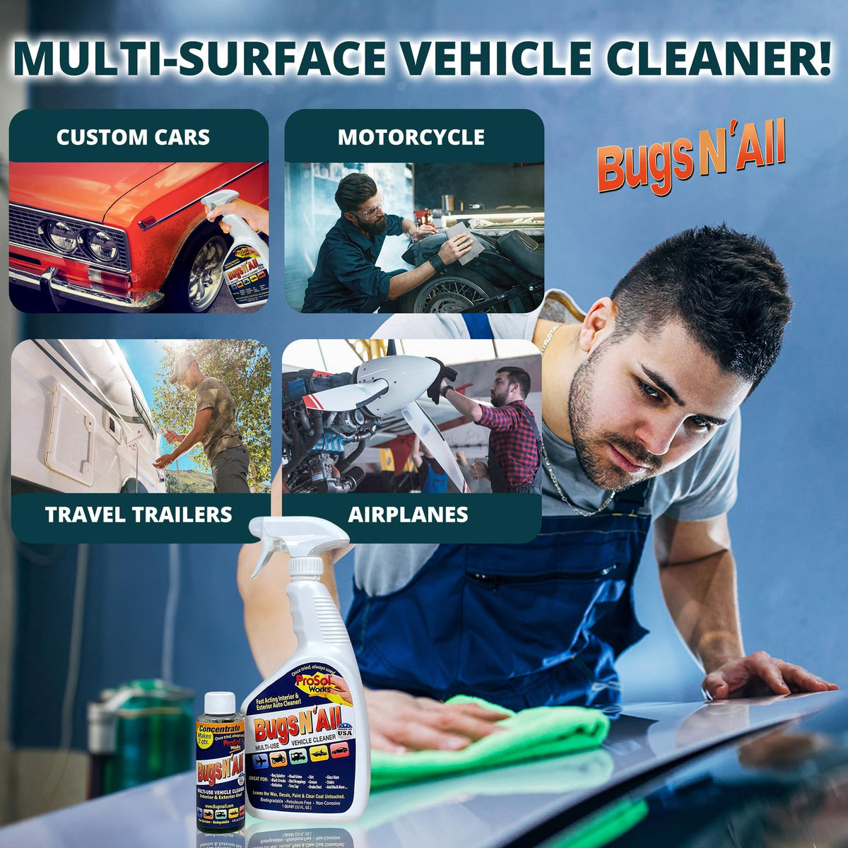 PROSOL WORKS free 32 oz spray bottle included for easy application