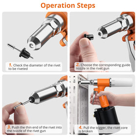Proster set of five nozzles laid out to show included sizes for versatile projects