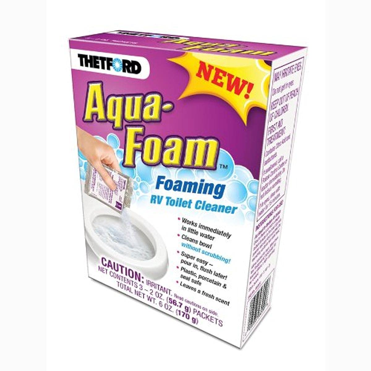 Protect All Aqua-Foam front packet showing label and quick-acting cleaning benefit