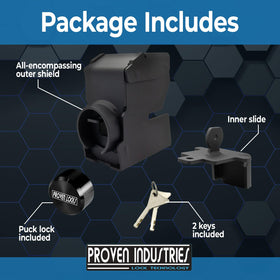 Proven Industries hardened steel internal detail highlighting cut and pry resistance
