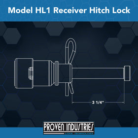 Proven Industries HL1 lock cylinder detail highlighting unique keyway for tamper resistance