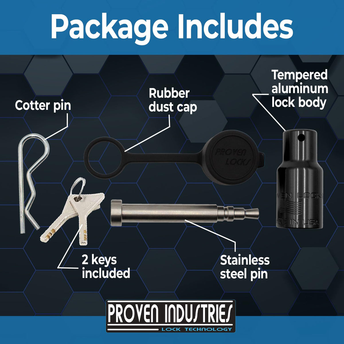 Proven Industries HL1 rubber cap close-up protecting pin from dirt and moisture