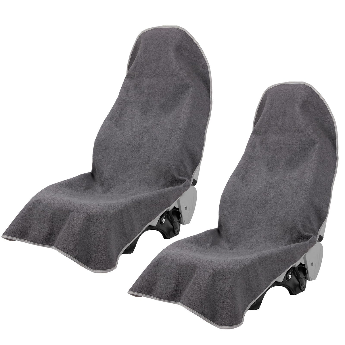 Prpeko front view of packaged grey seat covers showing full protection