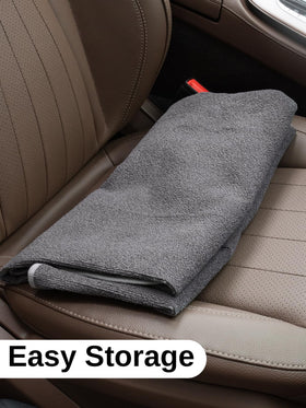 Prpeko lifestyle shot: gym bag and towel on car seat for convenience