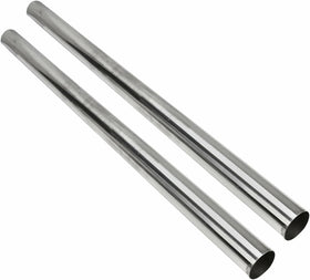 PRUNkuar front view of 4 inch stainless straight pipe showing clean finish and durability