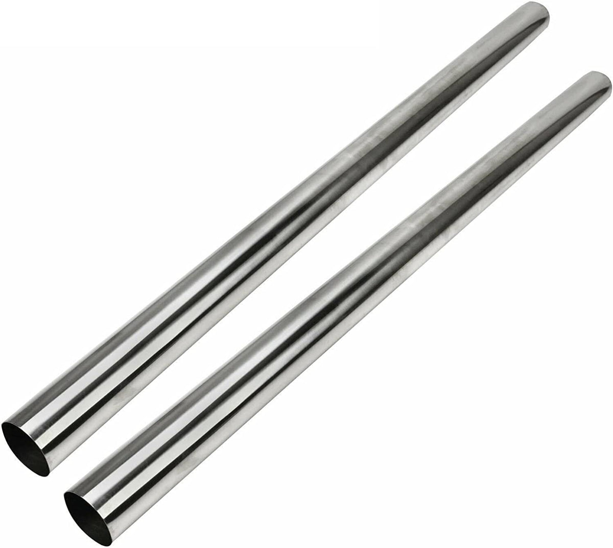 PRUNkuar pipe installed under vehicle illustrating exhaust compatibility benefit