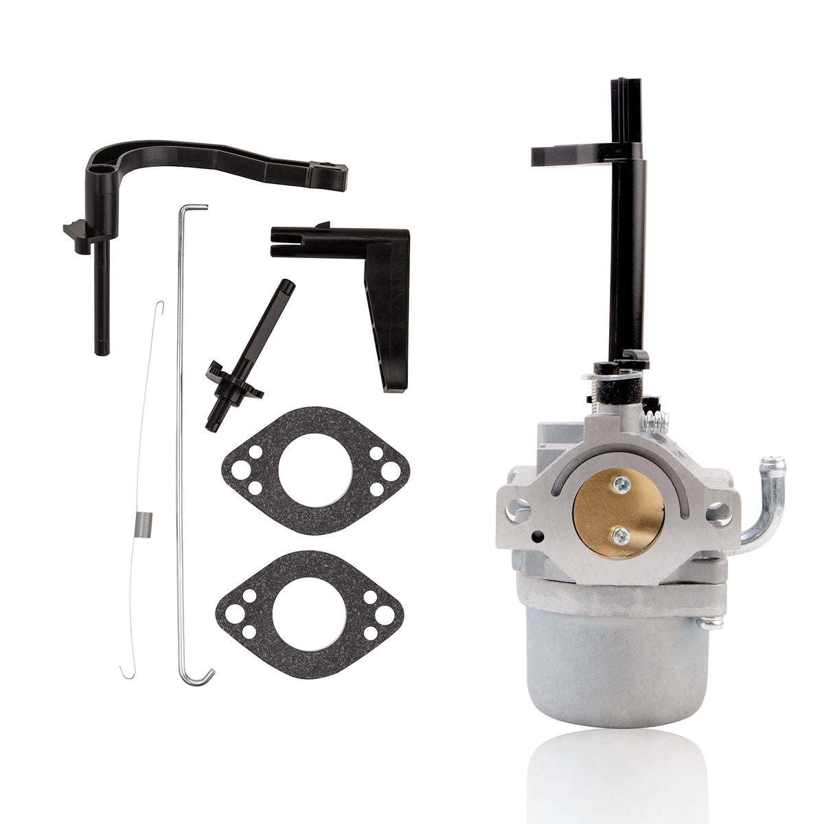 PRUNkuar carburetor front view showing ports and fitment for easy identification and correct replacement