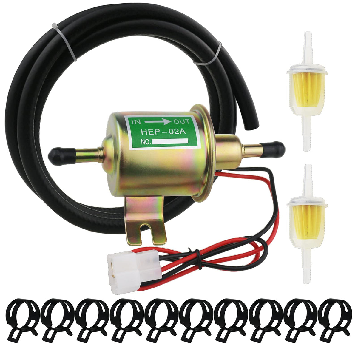 PRUNkuar pump front view showing complete kit and quick install benefit