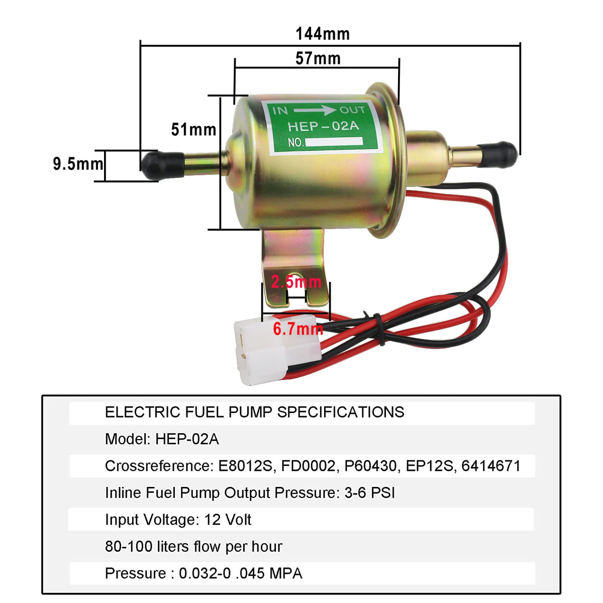 PRUNkuar pump installed under hood showing straightforward inline replacement