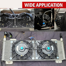 PRUNkuar installed on a hot rod radiator showing enhanced cooling
