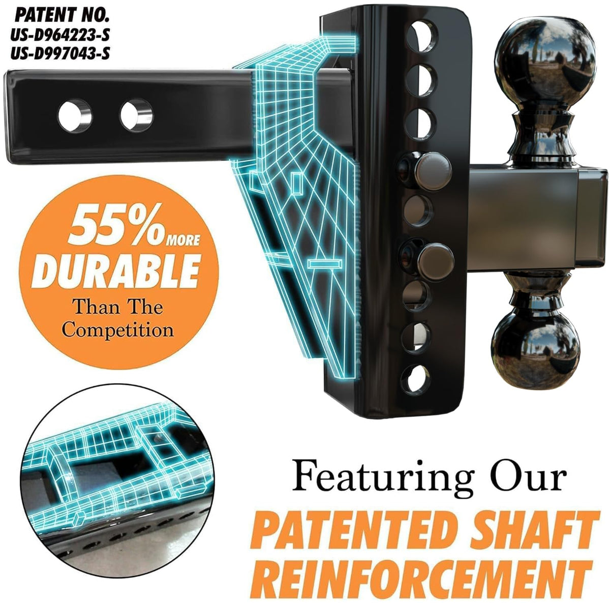 PSAUTO powder coat and zinc plating close-up protecting against rust and corrosion
