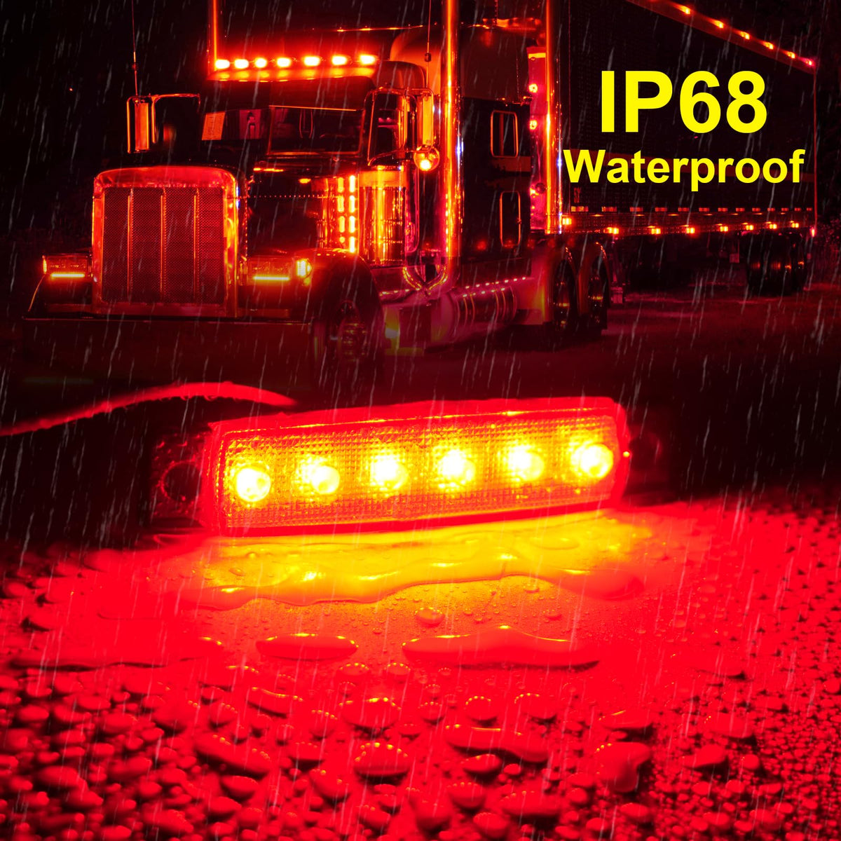 PSDRIQQ close-up of six LEDs array highlighting concentrated brightness