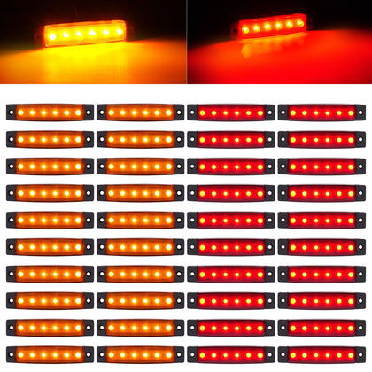 PSDRIQQ amber front view showing bright signal and improved visibility