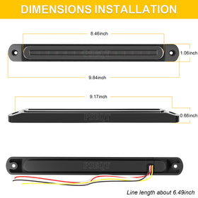 PSEQT wiring detail with four colored wires showing easy installation and clear function mapping