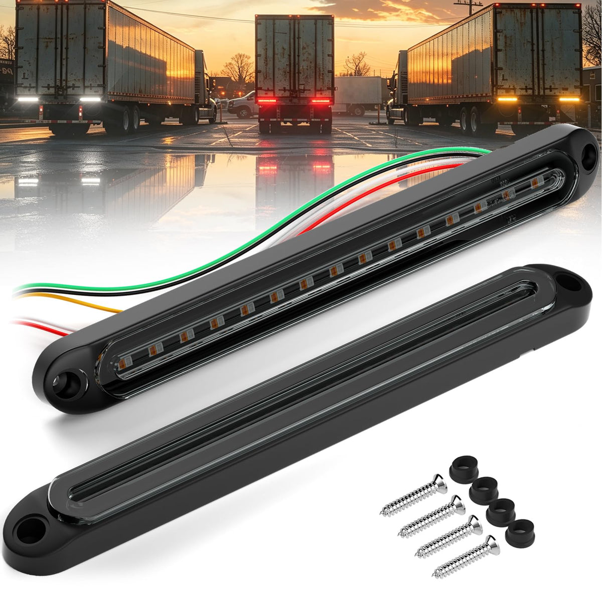 PSEQT front view of both 10-inch bars showing colors and fit for visibility