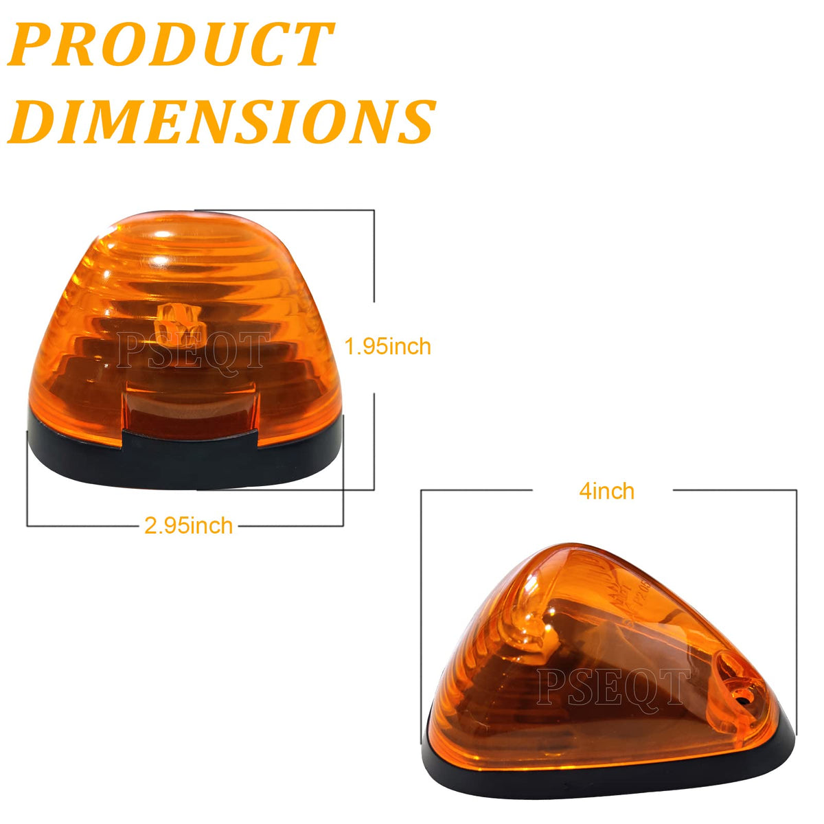 PSEQT night driving scene showing improved amber visibility and safety