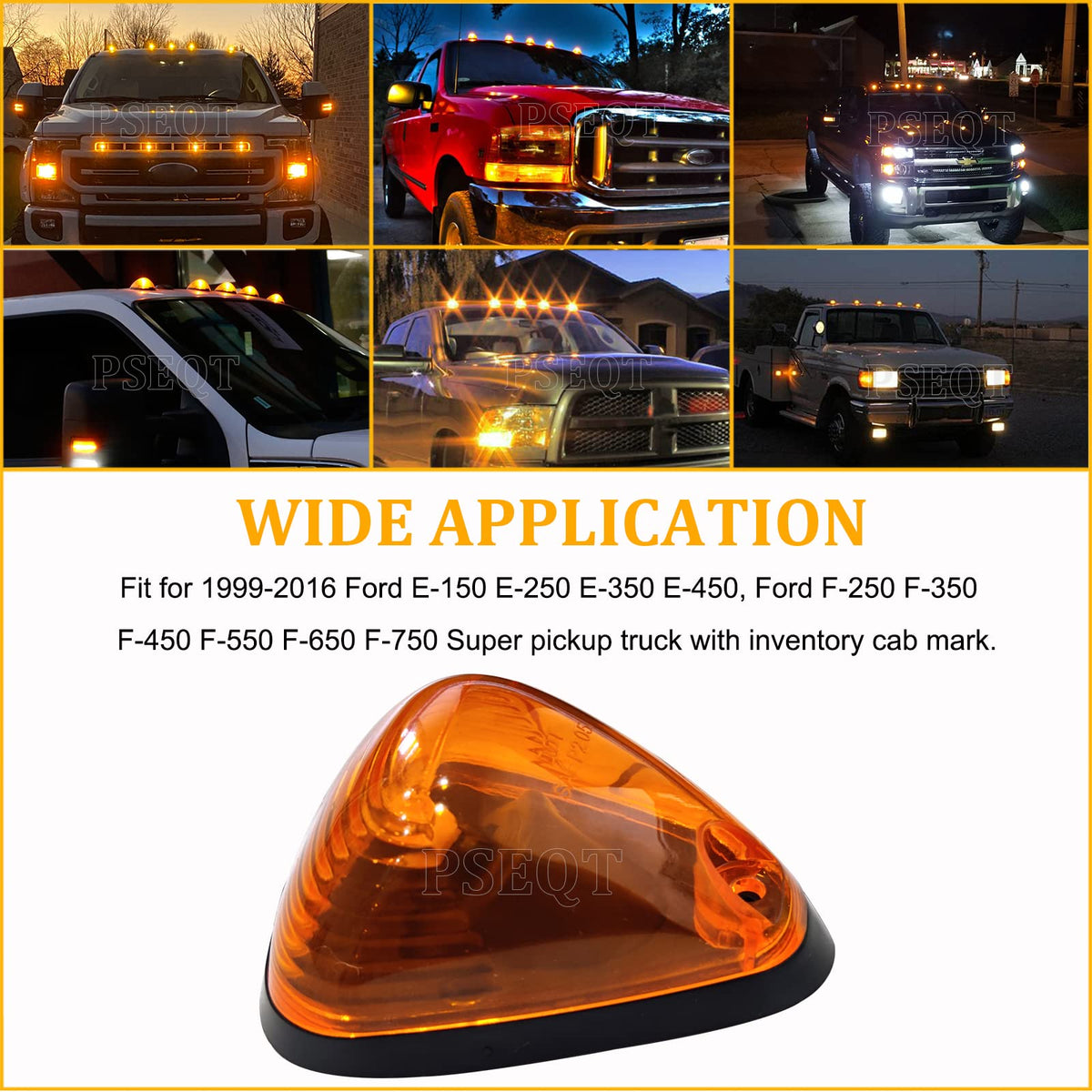 PSEQT side profile installed on truck roof improving visibility at a glance