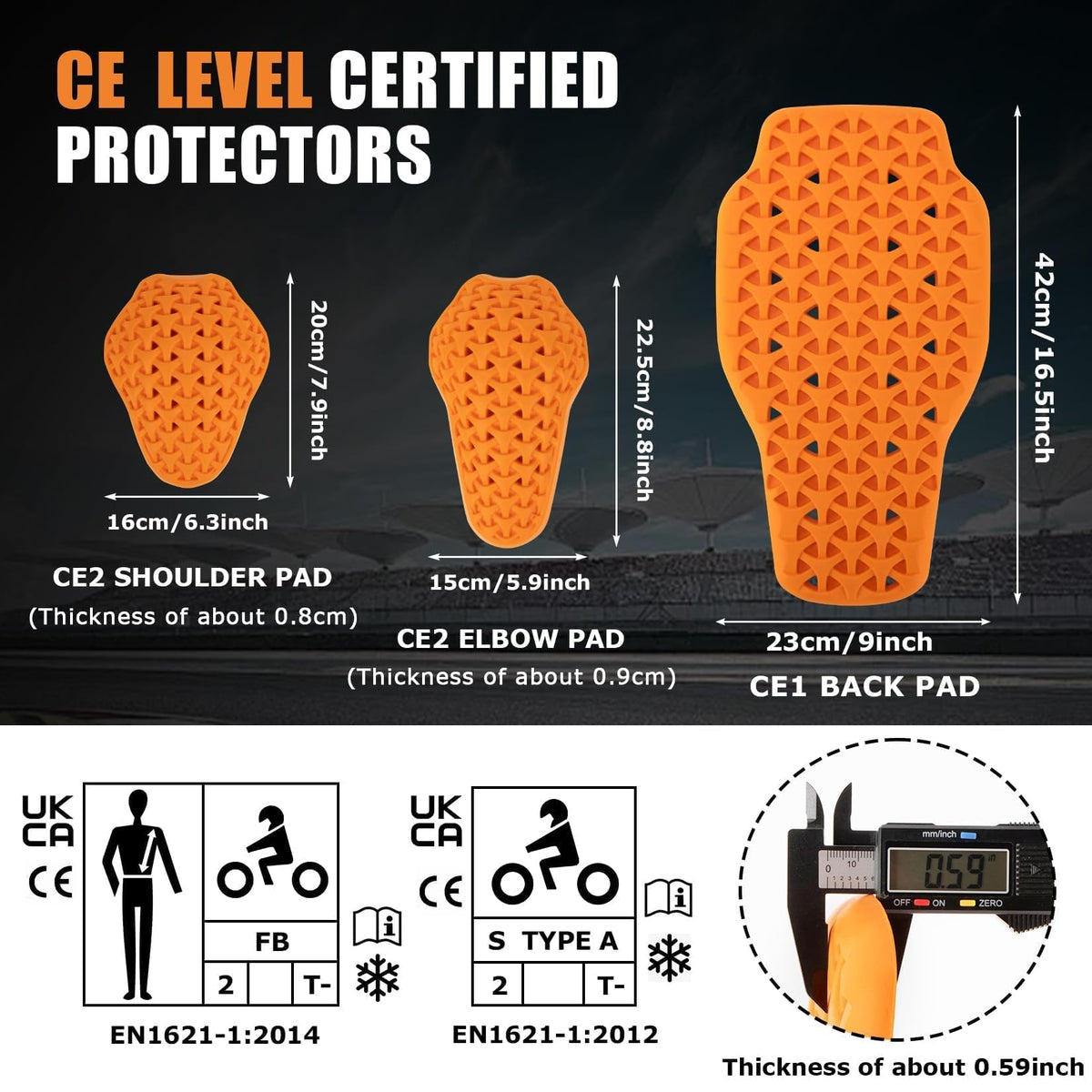 PSLER back pad close-up showing PU memory foam texture and ventilation for impact dispersion