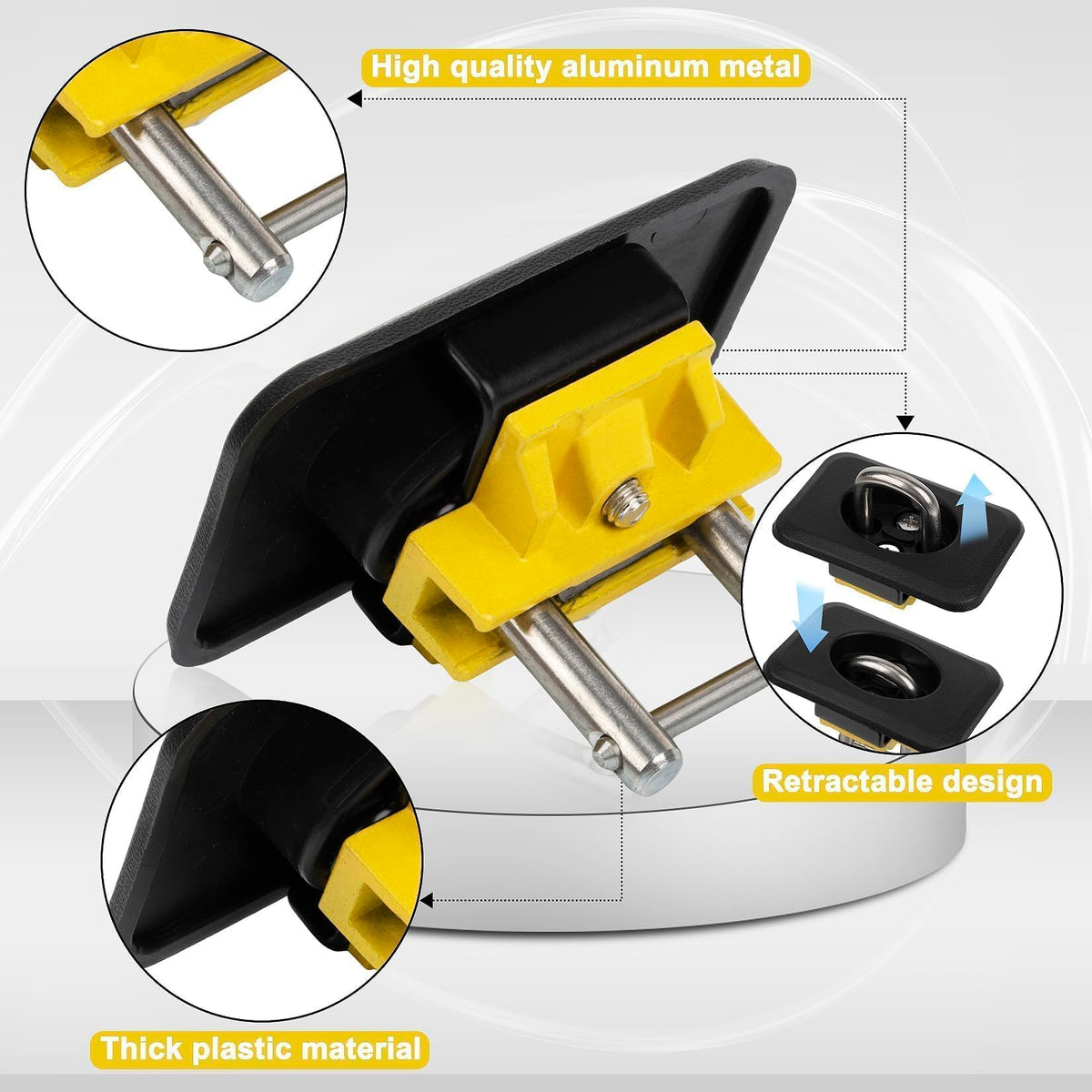 PSLER close-up of hook mechanism illustrating sturdy metal detail and reliable grip benefit