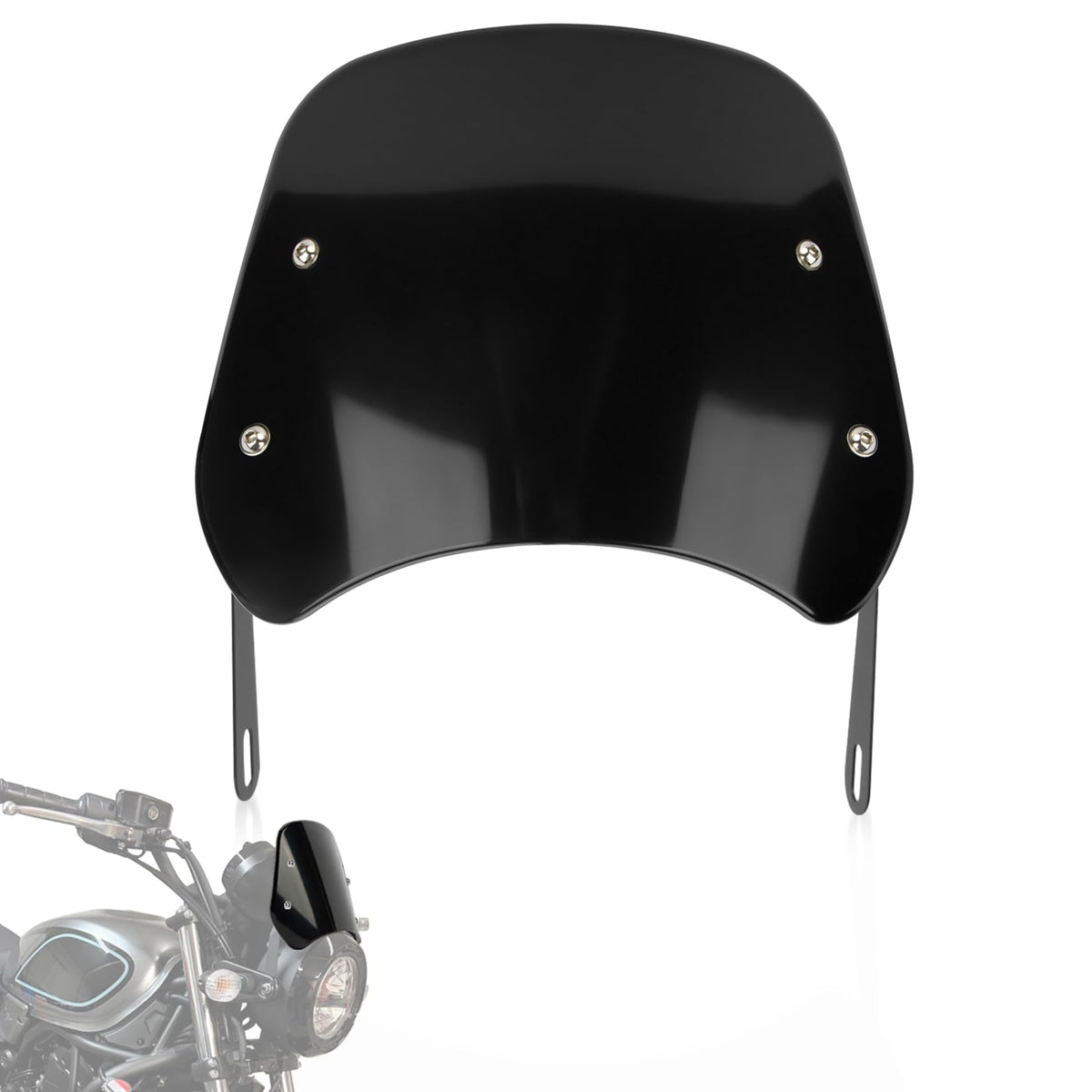 PSLER front packaging view showing windshield and bracket, clear protection benefit