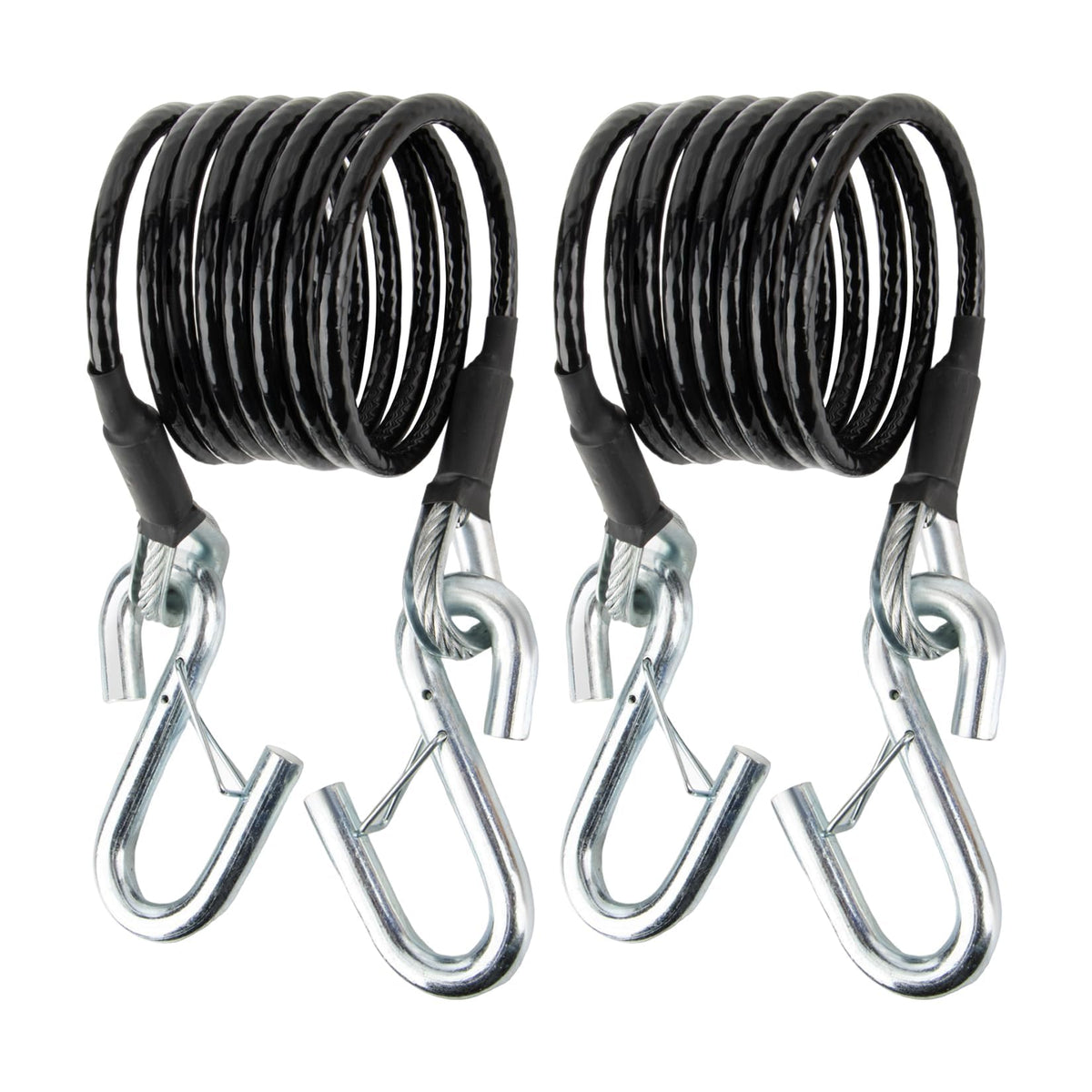 PSLER front packaging showing 2-piece 84 inch safety cable kit and benefits