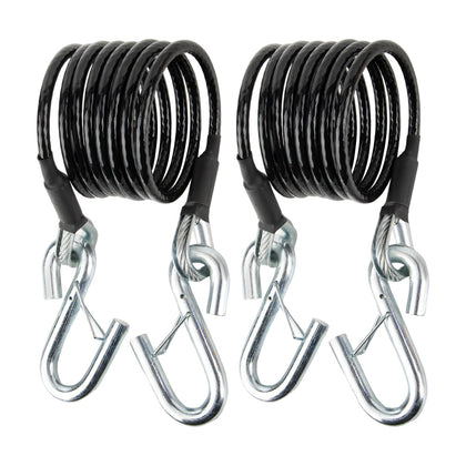 PSLER front packaging showing 2-piece 84 inch safety cable kit and benefits