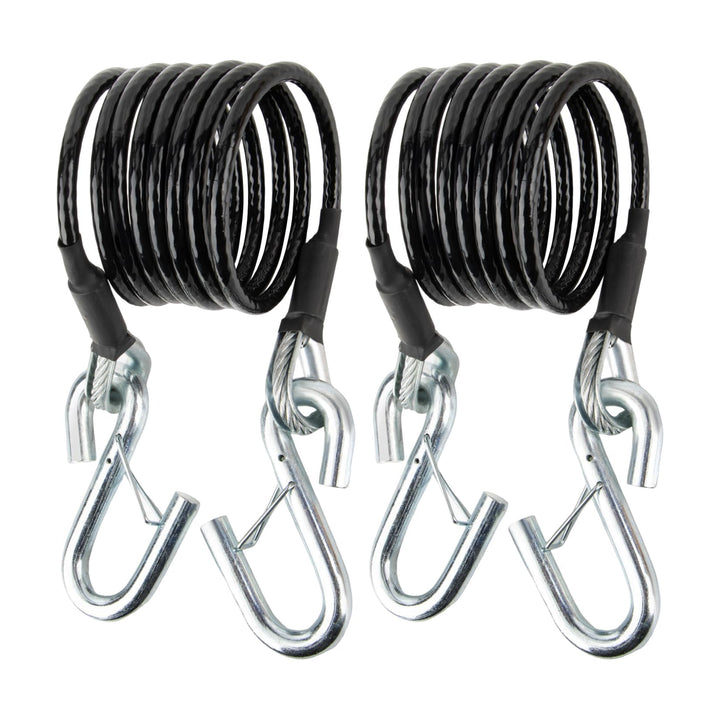 PSLER front packaging showing 2-piece 84 inch safety cable kit and benefits