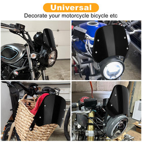 PSLER headlight fit demonstration on round lamp showing correct 5-7 inch fit