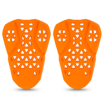PSLER hip armor front view showing curved profile and coverage benefit