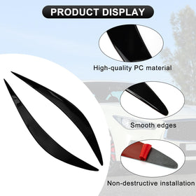 PSLER eyelid alignment during install demonstrating easy, non-destructive fit