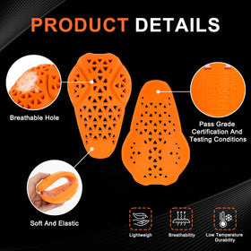 PSLER knee armor close-up texture highlighting breathable mesh and durable materials