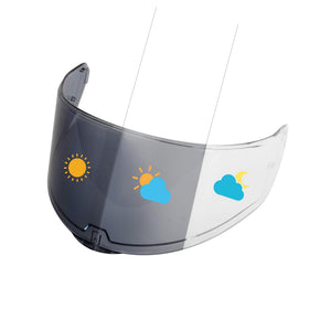 PSLER Sedici Strada 2 visor front view showing clear optics and fit