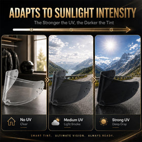 PSLER Sedici Strada 2 photochromic transition showing light-adaptive benefit