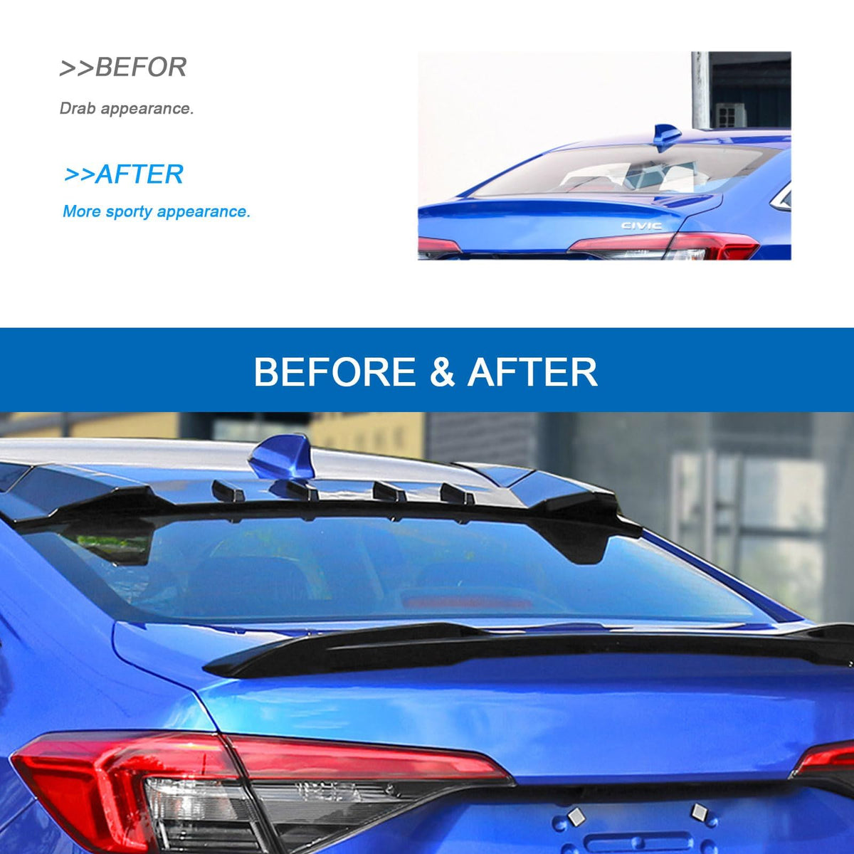 PSLER close-up of spoiler texture and paint for durable finish benefit