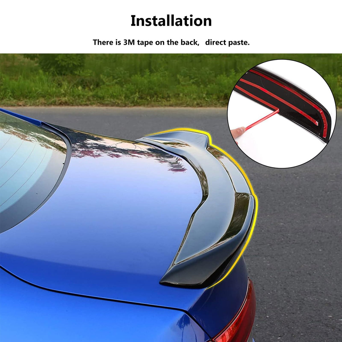 PSLER side-profile installed on Civic showing sporty silhouette benefit