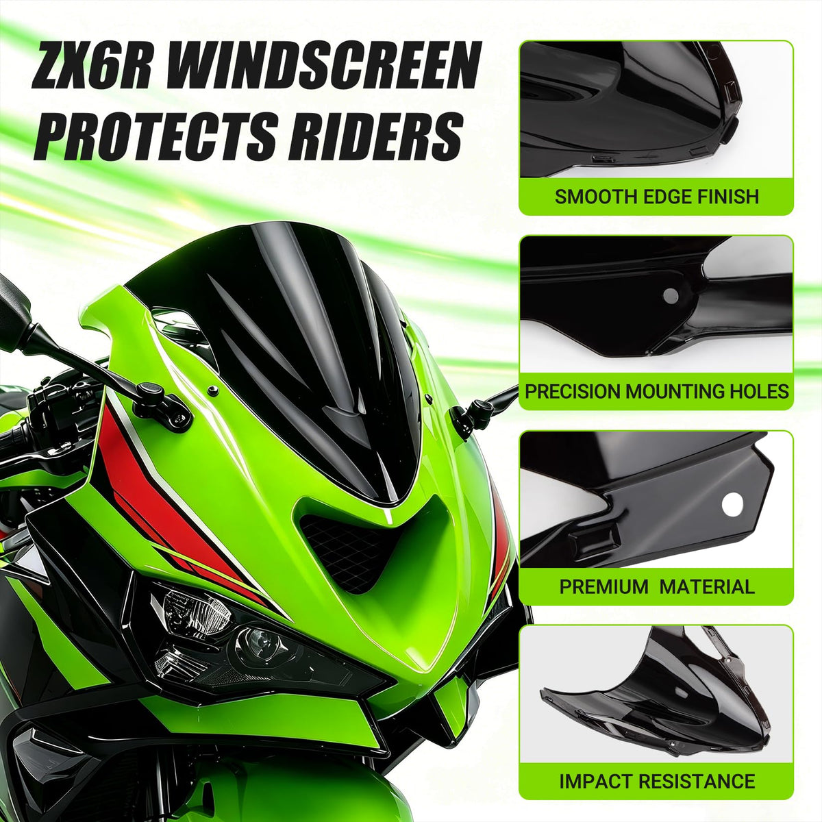 PSLER mounted view from rider perspective showing visibility benefit