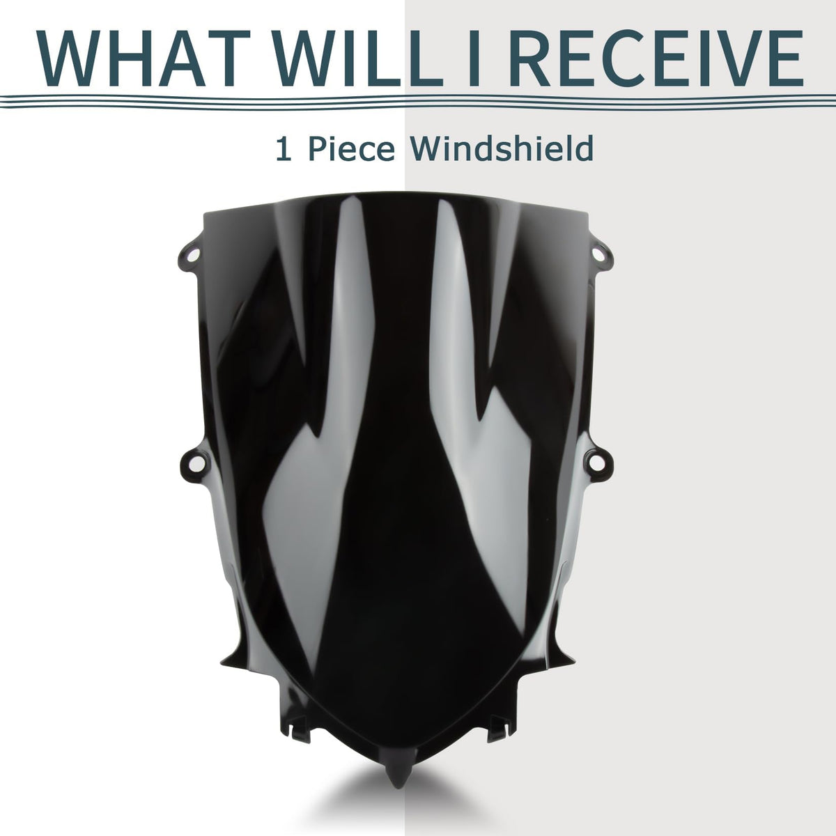 PSLER windshield lifestyle ride shot showing improved rider stability and comfort