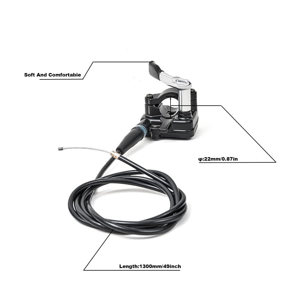 PUCKY throttle cable length detail with 1200mm cable for reliable reach