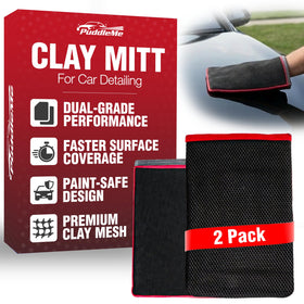 PuddleMe premium mitt pair showing packaging and included gloves for fast decontamination