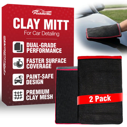 PuddleMe premium mitt pair showing packaging and included gloves for fast decontamination