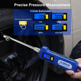 PUIBERS backlit LCD display reading clearly for accurate nighttime checks benefit