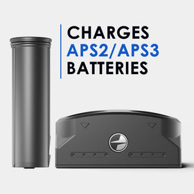 Pulsar charger in use with APS battery pack for reliable field prep