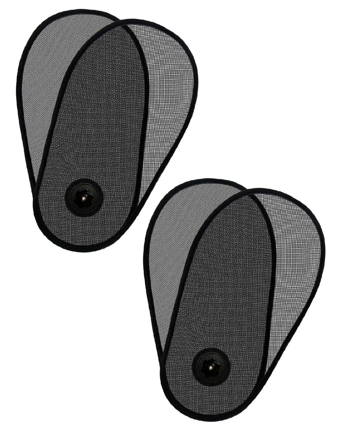 PUMHUBO front view of two packaged sun shades showing compact design and portability